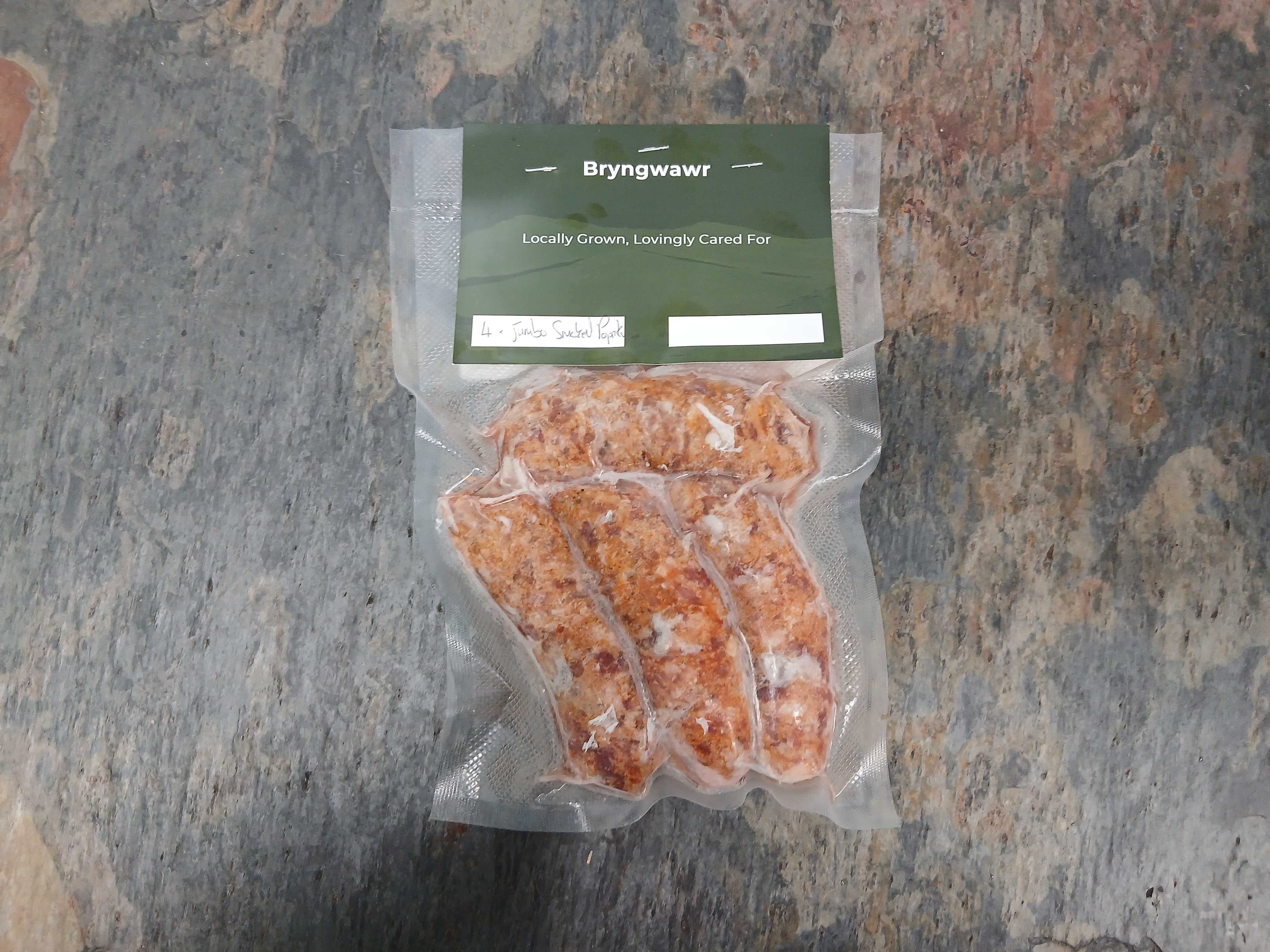 Smoked Paprika Sausages from Bryngwawr Farm in Carmarthen, Wales